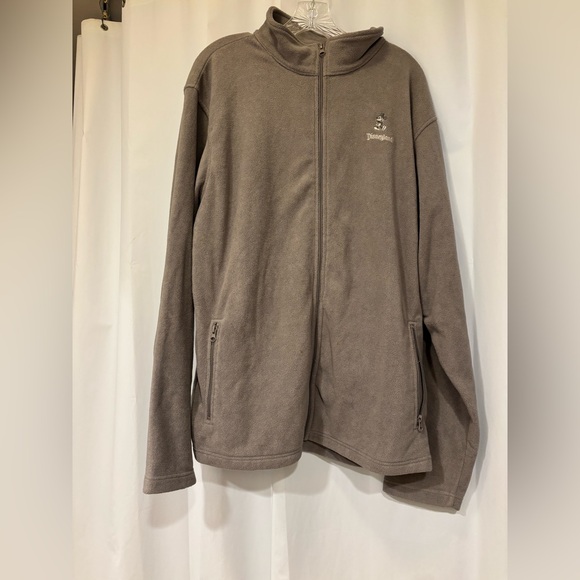 Disney Other - Disneyland Grey Fuzzy Zip Up Jacket